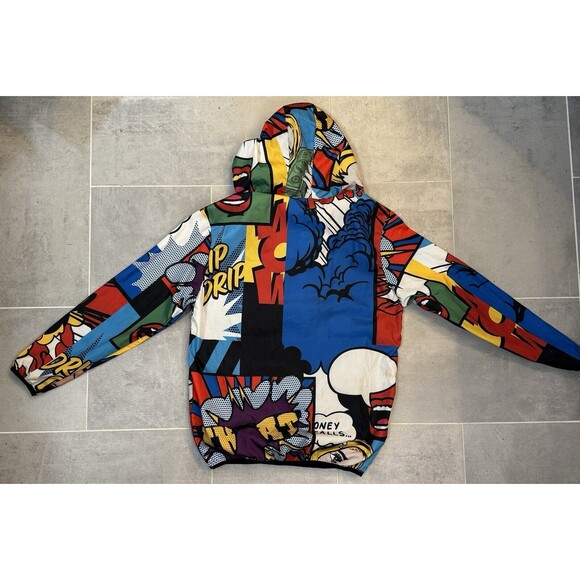 Reason Comic Book Water Resistant Windbreaker Jacket - Men’s Size Small - Picture 9 of 14